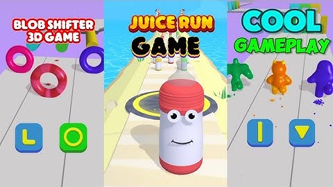 4K Game! Blob Shifter & Juice Run Run Collect Shape Alphabet Shifting Games!