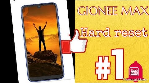 Gionee Max hard reset | Gionee max reset setting | Gionee max reset factory | in Hindi
