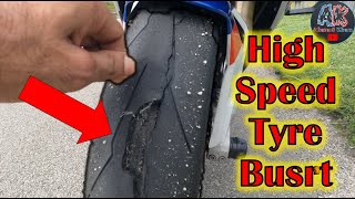 Tayar Meletop Tengah High Speed 💥💥😖 |  Antara Hidup atau Mati |  Tarjedi Ride Ganu