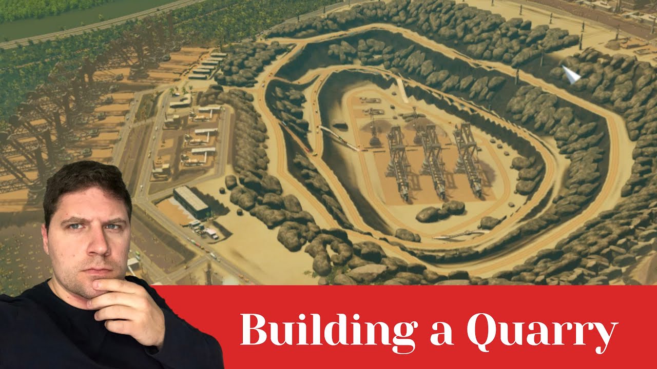 HOW TO BUILD A QUARRY using Cities Skylines Ore Industry 