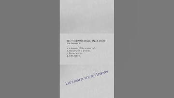 Physiotherapy MCQ | Question 607 |