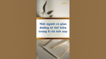 Một người có giáo dưỡng sẽ thể hiện trong 8 chi tiết này - Sống Ý Nghĩa #nguyenuoc