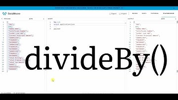 Dataweave divideBy function()?