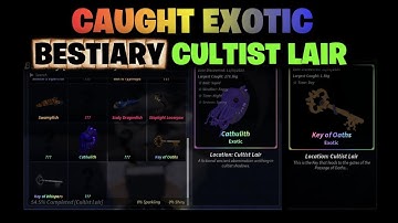 [EXOTIC] How to get Cathulith BESTIARY CULTIST LAIR In Fisch #roblox #fisch