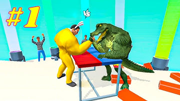 Max Level Muscle Rush 3D 💪🏻 - All Levels(1-15) Gameplay Android,ios