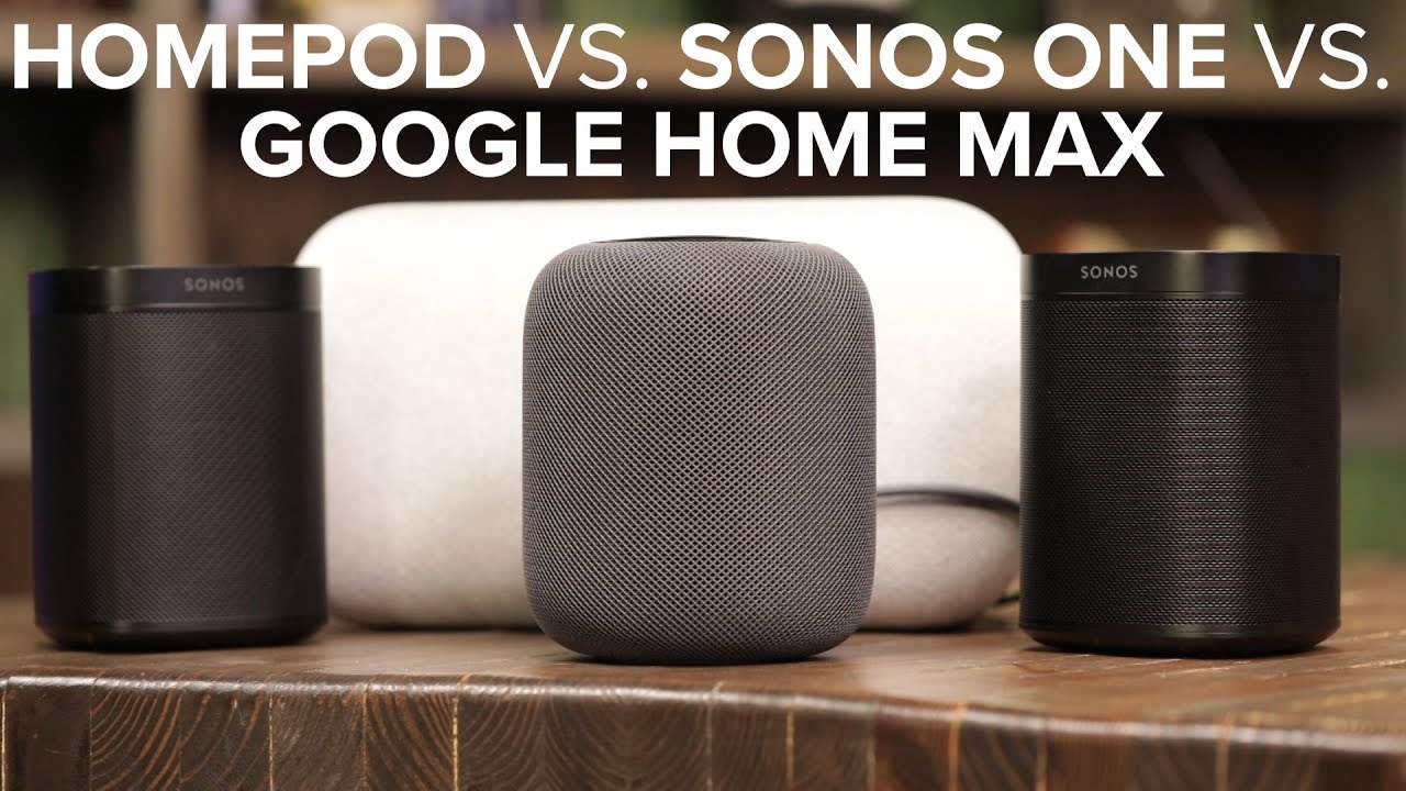 Apple HomePod vs. stereo Sonos One vs 