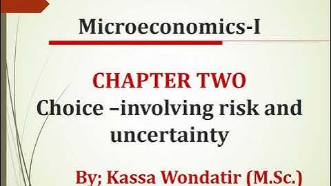 Microeconomics I Chapter 2 - Lesson 3