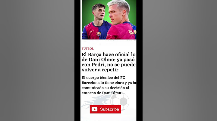 El Barça hace oficial lo de Dani Olmo #futbol #fcbarcelona #football #daniolmo #barcafc #barca