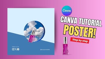 How to make perfume poster design in @canva ?| canva tutorial |#canvatutorial #canvatips #ad