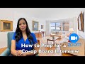 How to Prepare for a ZOOM Co-op Board Interview