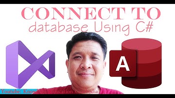 របៀបភ្ជាប់Database Access using C#