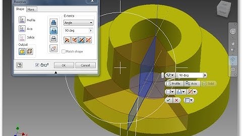 1.1 Autodesk INVENTOR Basics - Revolve cut