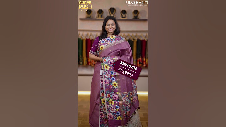 Pure Banarasi Tussar Silk Sarees | Up to 30% OFF | Prashanti | 13 Jul 25
