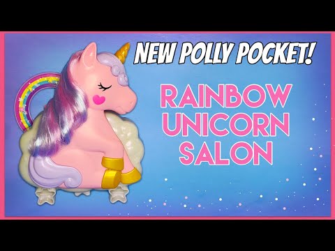 2022 Polly Pocket | Rainbow Unicorn Salon | New Polly Pocket