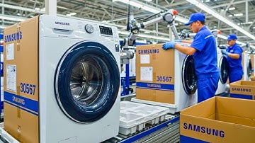 FULL PROCESS | Inside the Samsung Washing Machine Factory – How Modern Washers Are Built