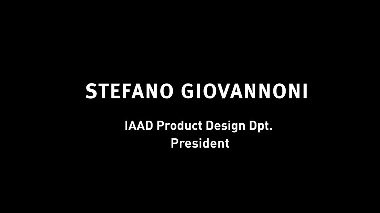 Stefano Giovannoni - Former of IAAD's "Product design" Department