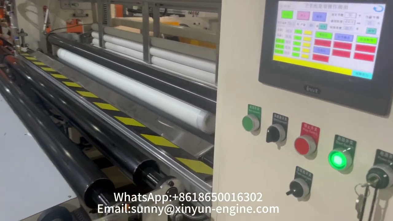 Glue Laminating & Embossing Machine for Rewinding Medical Bed Sheet & Dental Pad Roll