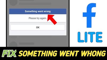 How To Fix Something went wrong try Again Problem on Facebook Lite Story 2025|| Solved