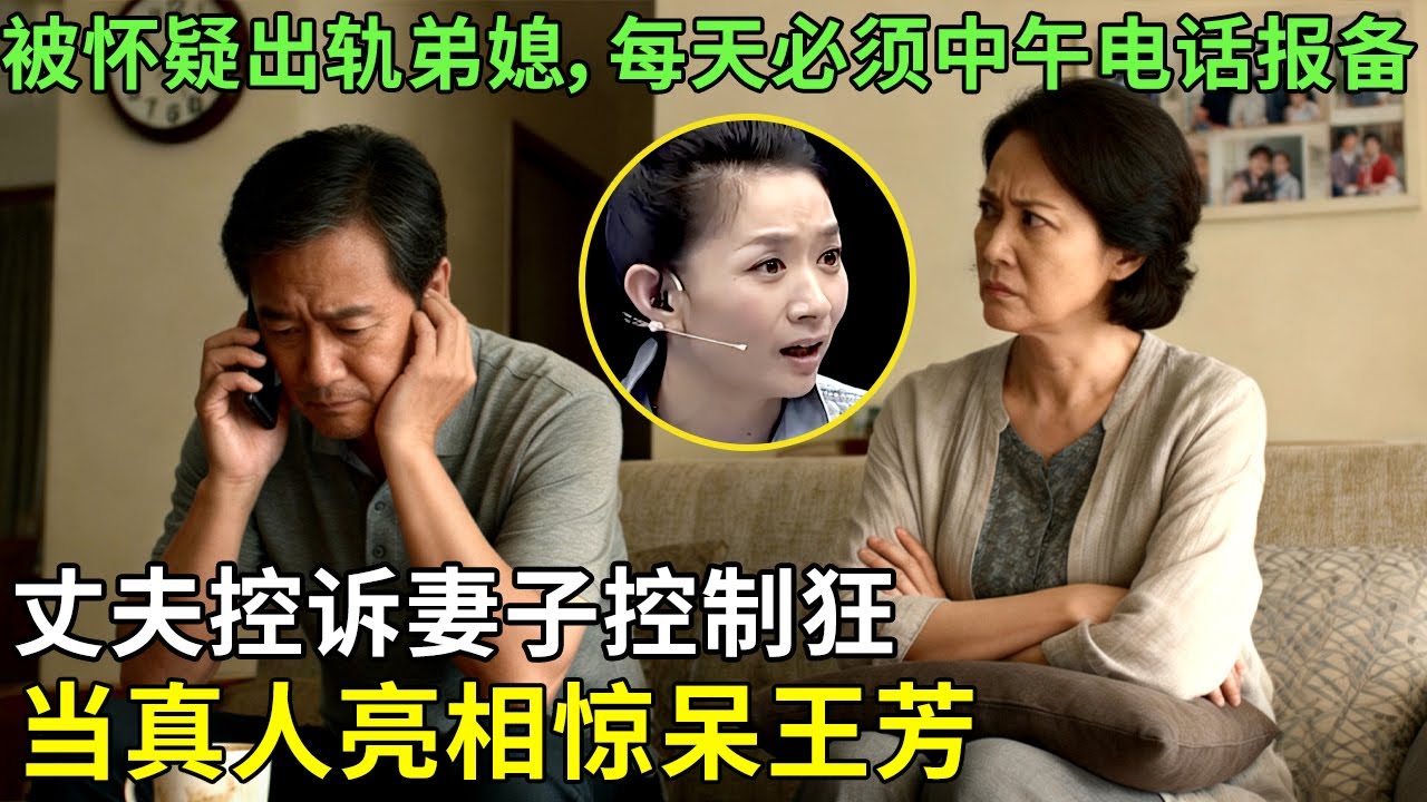 被怀疑出轨弟媳，每天必须中午电话报备，丈夫控诉妻子控制狂，当真人亮相惊呆王芳！【王芳王为念情感调解】