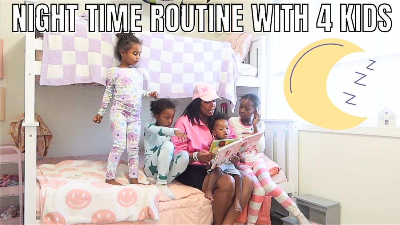 NIGHT TIME ROUTINE 2024 | EVENING ROUTINE WITH 4 KIDS | BABY AND PRESCHOOL ROUTINE | CRISSY MARIE