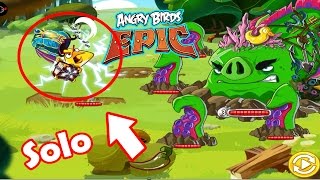 Angry Birds Epic: Gameplay (Dangers From The Deep) Chuck Solo Defeat The World Boss