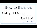 Balancing Combustion Reactions