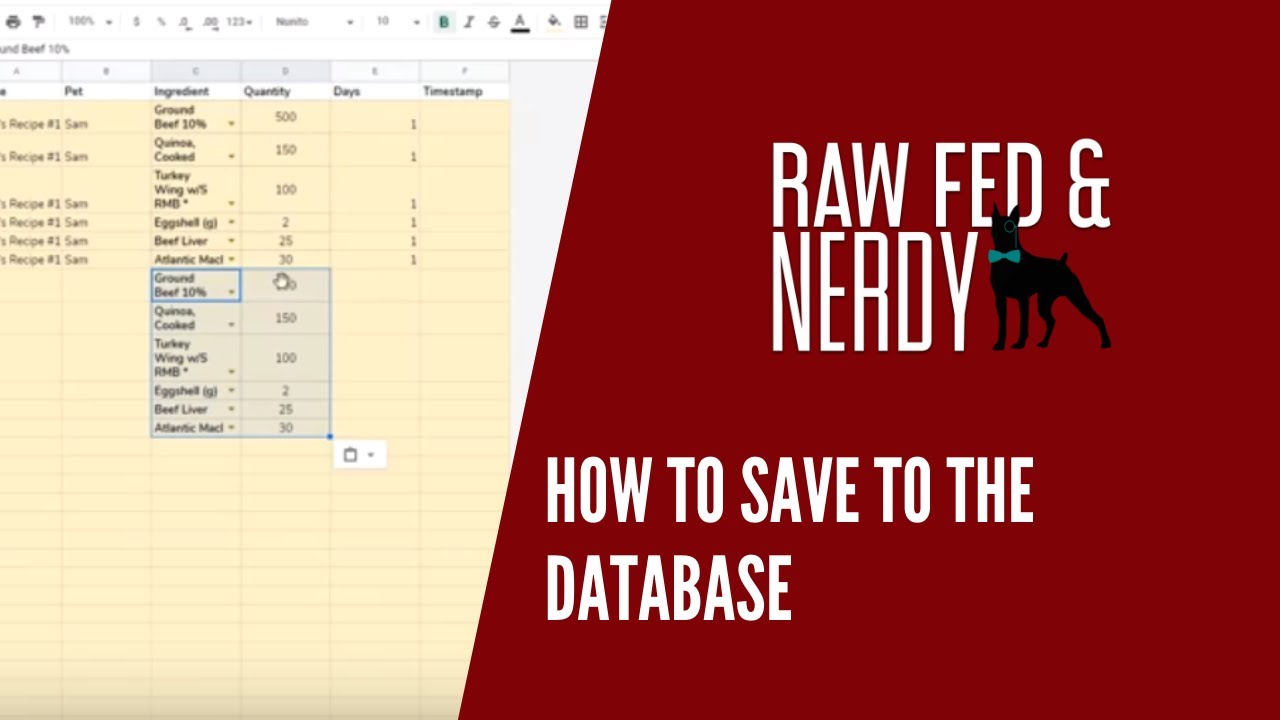 How to Save to the Database (When Not Using Add-On) - YouTube