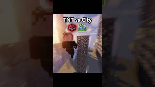 Minecraft: Tnt Vs City! #Shorts