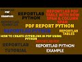 REPORTLAB|REPORTLAB PYTHON TUTORIAL|How To CreateTable With Span In Pdf Using Python|PART:28
