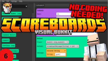 Make scoreboards easily! | Visual Bukkit 6 tutorial Ep.6