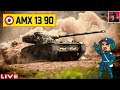 🔥 AMX 13 90 - Учусь играть на ЛТ ● World of Tanks