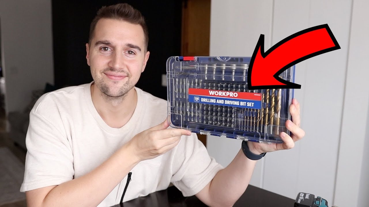 Набор сверл WORKPRO, набор ударных бит (120 шт.) и набор отверток — распаковка и демонстрация