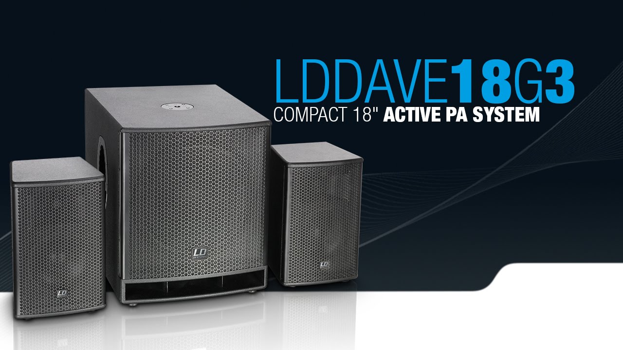 LD Systems DAVE 18 G3 Compact 18" active PA System LD Systems DAVE 18 G3 Compact 18" active PA System