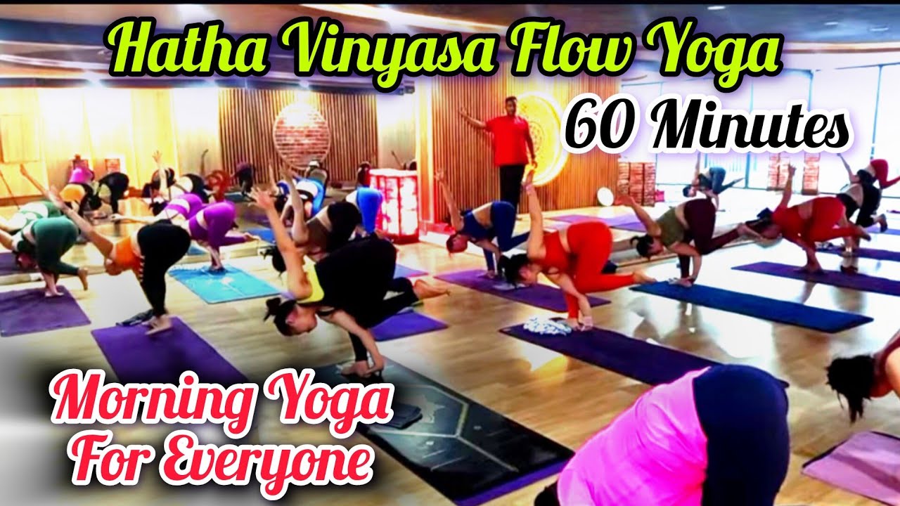 1 Hrs Morning Vinyasa Flow Yoga For Everyone 2024 #morningyoga #yogasouvik