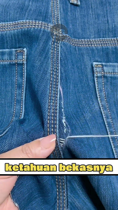 trik ajaib jahit celana robek #diy #tipspraktis #tutorial #lifehacks