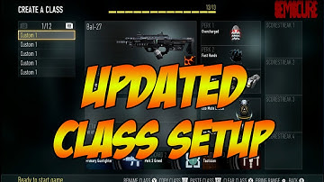 Updated Class Setup Video! (Advanced Warfare Gamebattles Class Setup)