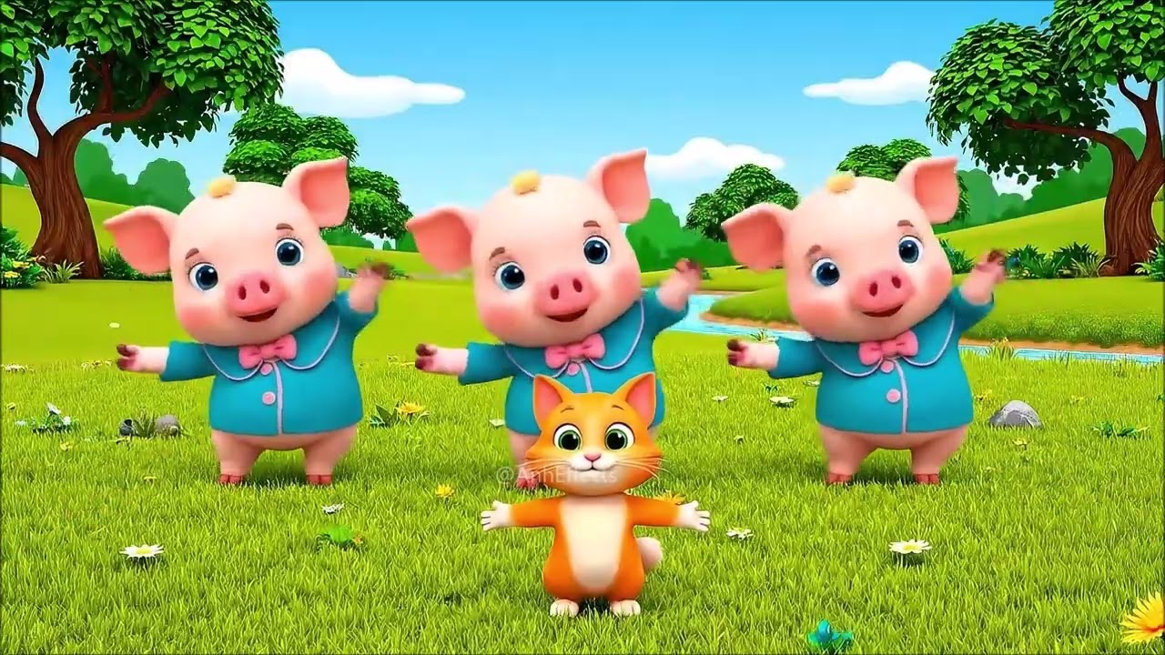 Pigs Dance 🐷💃 | Dudi Dudi Dam | Animals Dancing on the Beach & Hills