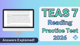 TEAS 7 Reading Practice Test Walkthrough (2026)