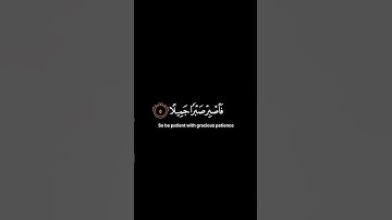 فاصبر صبرا جميلا🌱| القارئ اسلام صبحي #quran #القرآن_الكريم #قرآن