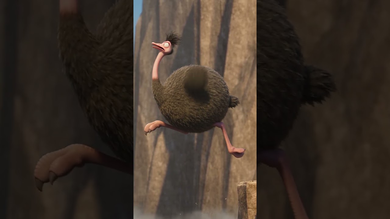 The Ostrich Who Tried to Fly 😂