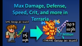 Maxing Stats in Terraria | Max Damage, Attack Speed, Movement Speed, Crit Damage, and Defense