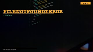 FIXING FILENOTFOUNDERROR IN KOKORO TTS #Shorts