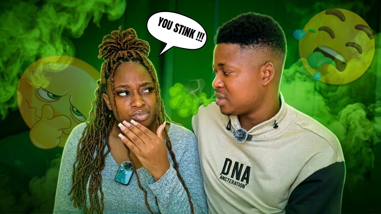 BAD BREATH PRANK ON ANGIE😷🤪(your mouth stinks 😮‍💨😭)