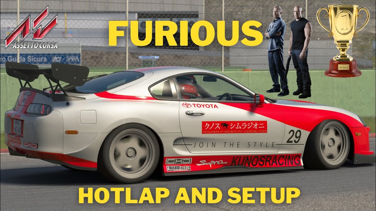 How to get the "Furious" GOLD trophy achievement Assetto Corsa Hotlap and setup