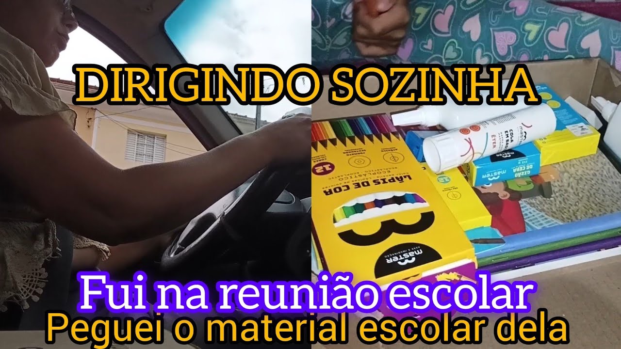 COMO ESTOU DIRIGINDO? FUI DE CARRO  SOZINHA   NA REUNIAO ESCOLAR 🥰😍 