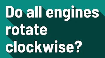 Do engines rotate clockwise or counterclockwise?