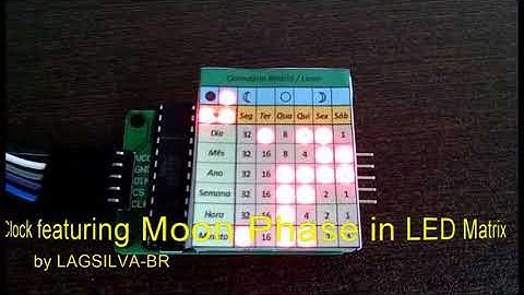 Tiny Calendar with Arduino and LED Matrix featuring Moon Phases   YouTube 480p