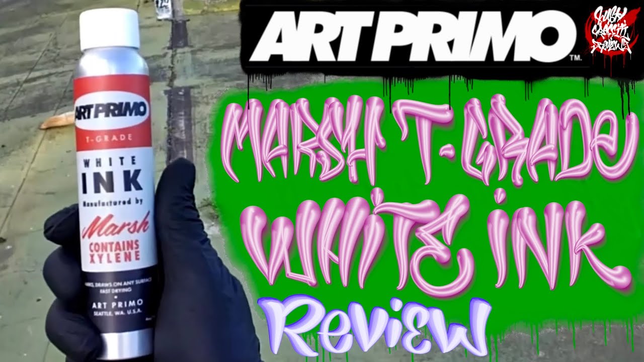 ArtPrimo TGrade Marsh White ink & a problem w/ the Press & Go. Little Squeeze mop. & Steve