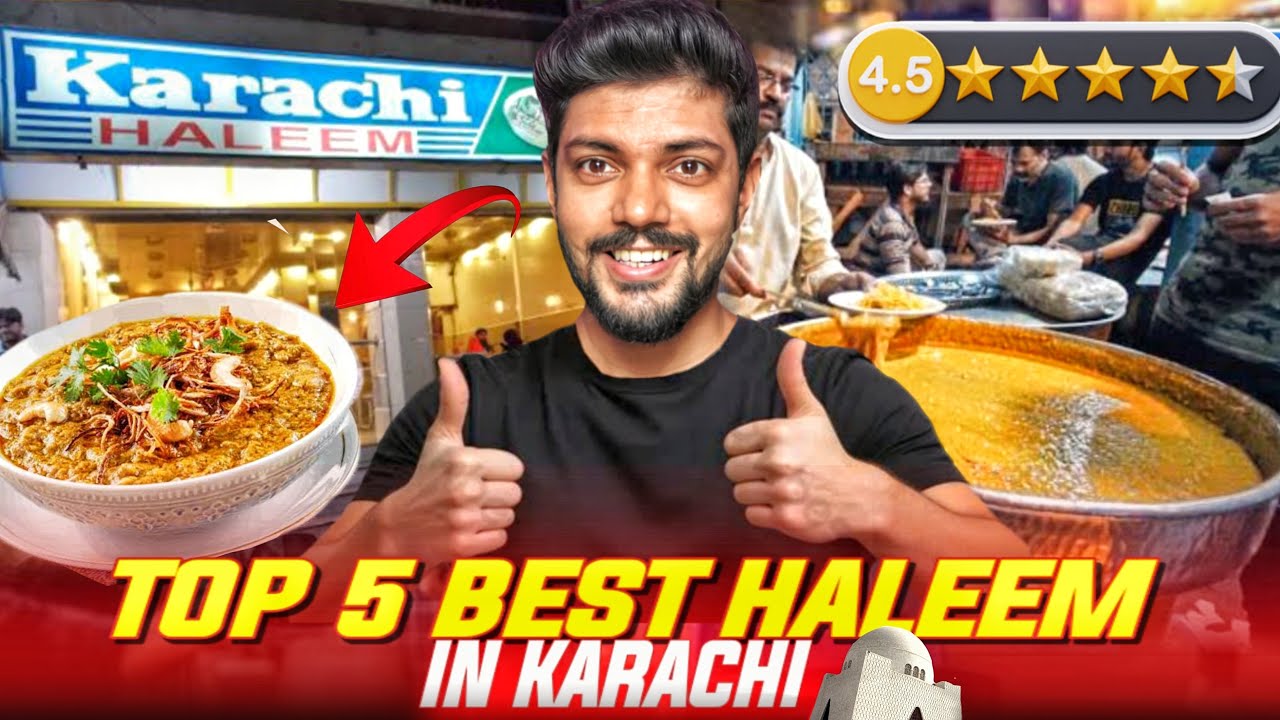 I Tried Top 5 Best Haleem Spots in Karachi | Which One Wins? | Karachi Street Food, Pakistan