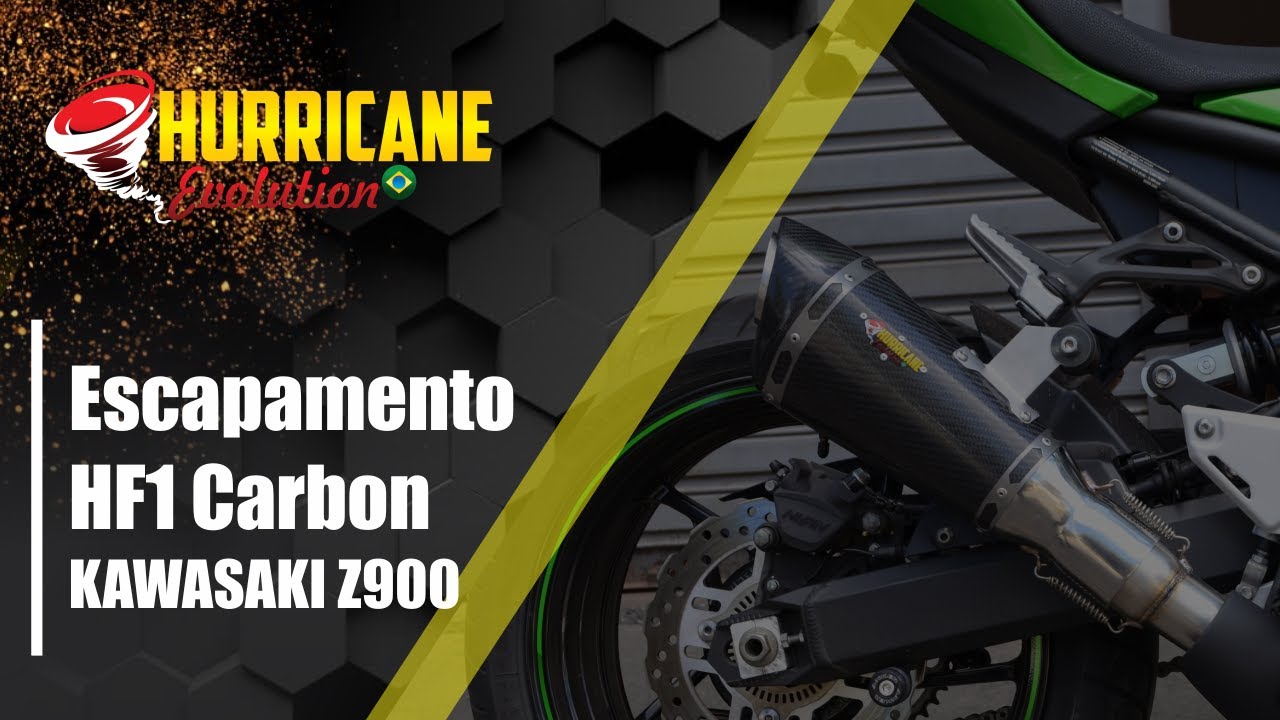 Capa do vídeo  Escapamento HF1 Carbon Full Kawasaki Z 900 2017 a 2025